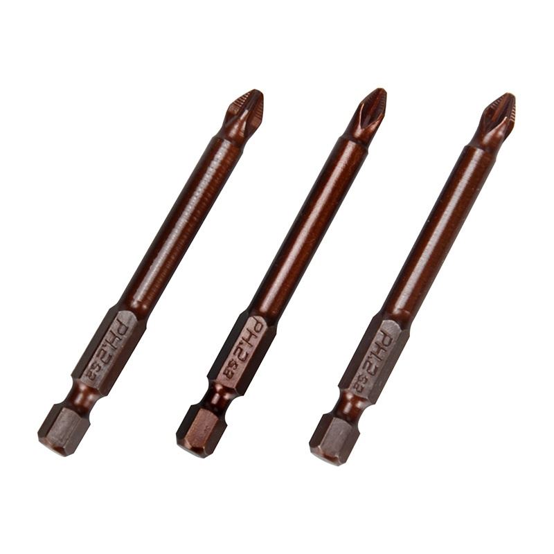 Anti-Slip Bit 90MM Phillips Head Brown Color