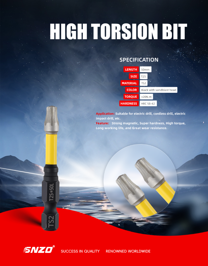 High Torsion Bit  T10-T30MM