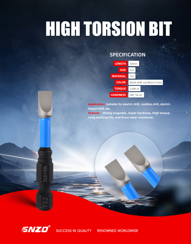 High Torsion Bit  SL3-SL6MM