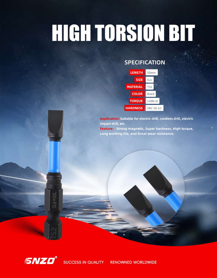 High Torsion Bit  SL3-SL6MM