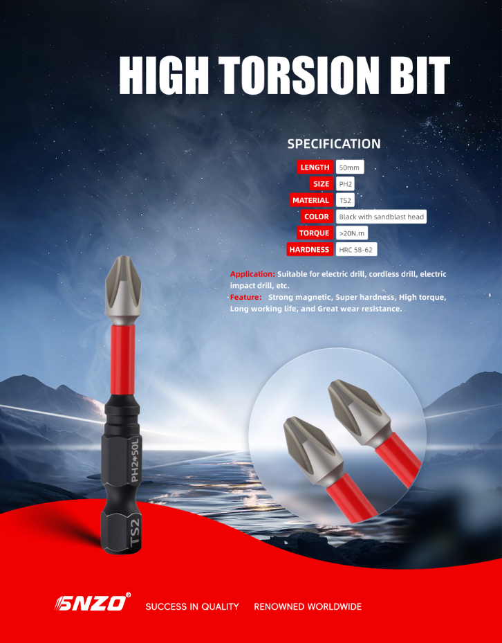 High Torsion Bit  PH1-PH3MM