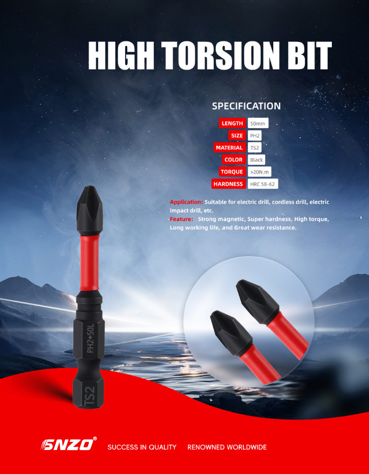 High Torsion Bit  PH1-PH3MM