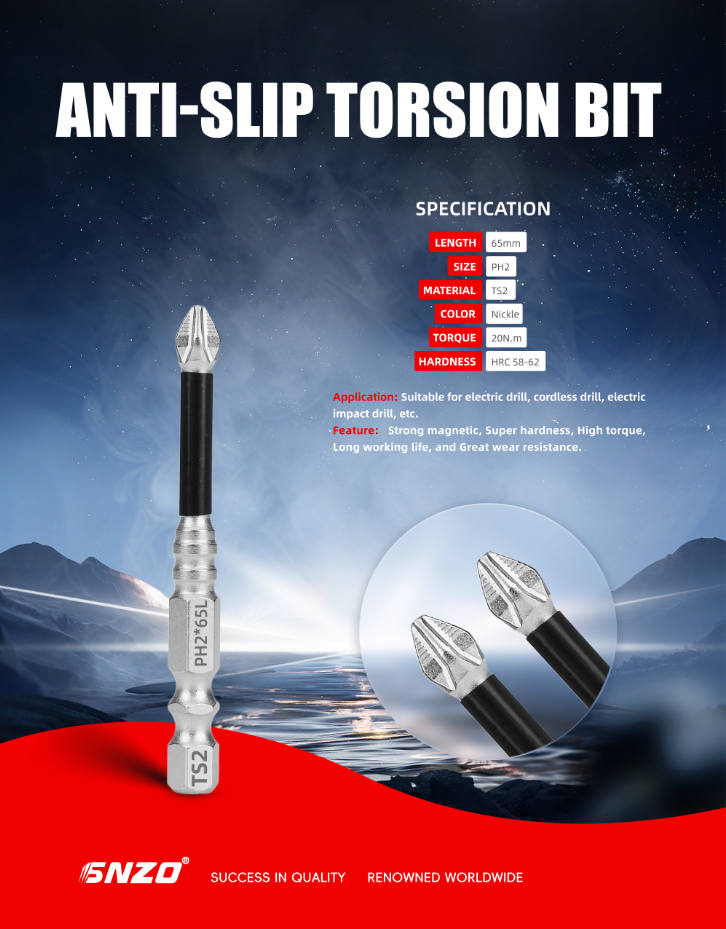 Anti-slip Torsion Bit 65MM