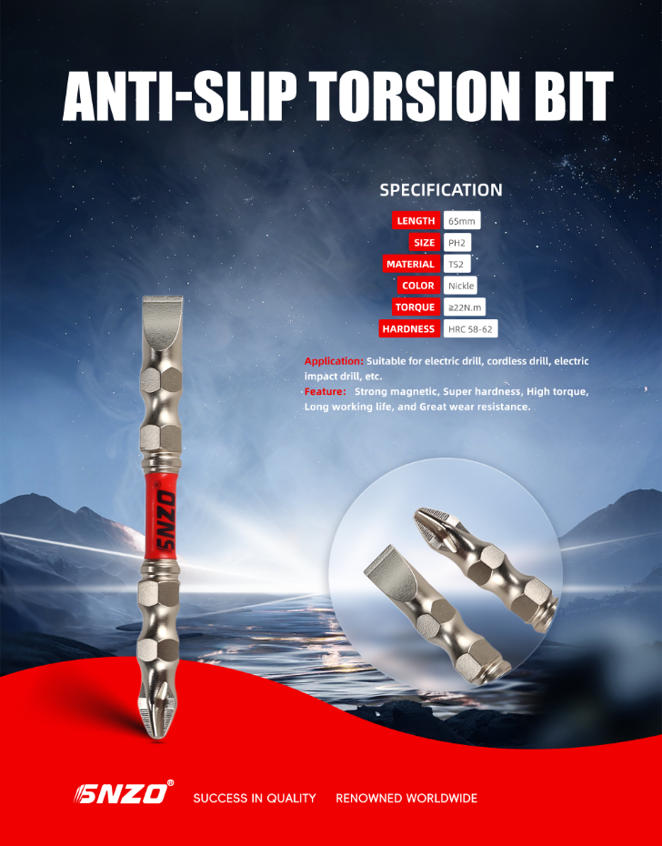 Anti-slip Torsion Bit 65MM